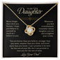To My Daughter | Love Knot Necklace