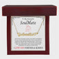 To My Beautiful SoulMate | Name Necklace w/Heart