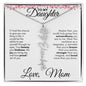 To My Daughter | Birth Month Flower Name Necklace