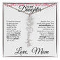 To My Daughter | Birth Month Flower Name Necklace