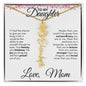 To My Daughter | Birth Month Flower Name Necklace