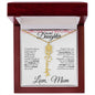 To My Daughter | Birth Month Flower Name Necklace