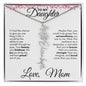 To My Daughter | Birth Month Flower Name Necklace