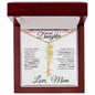 To My Daughter | Birth Month Flower Name Necklace