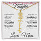 To My Daughter | Birth Month Flower Name Necklace