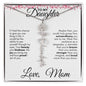 To My Daughter | Birth Month Flower Name Necklace
