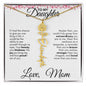 To My Daughter | Birth Month Flower Name Necklace