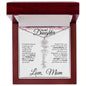 To My Daughter | Birth Month Flower Name Necklace