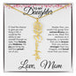 To My Daughter | Birth Month Flower Name Necklace