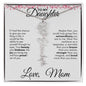 To My Daughter | Birth Month Flower Name Necklace