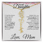 To My Daughter | Birth Month Flower Name Necklace