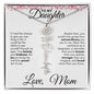 To My Daughter | Birth Month Flower Name Necklace