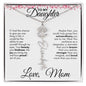 To My Daughter | Birth Month Flower Name Necklace