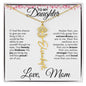To My Daughter | Birth Month Flower Name Necklace