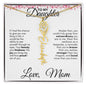 To My Daughter | Birth Month Flower Name Necklace