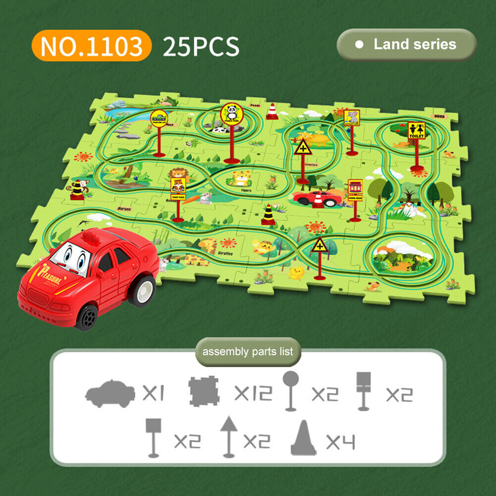 Whizzing Wheels™ Puzzle Track