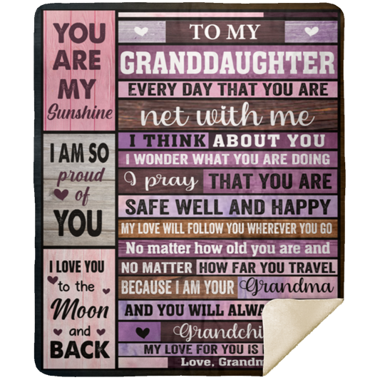 "To My Granddaughter" Blanket from Grandma