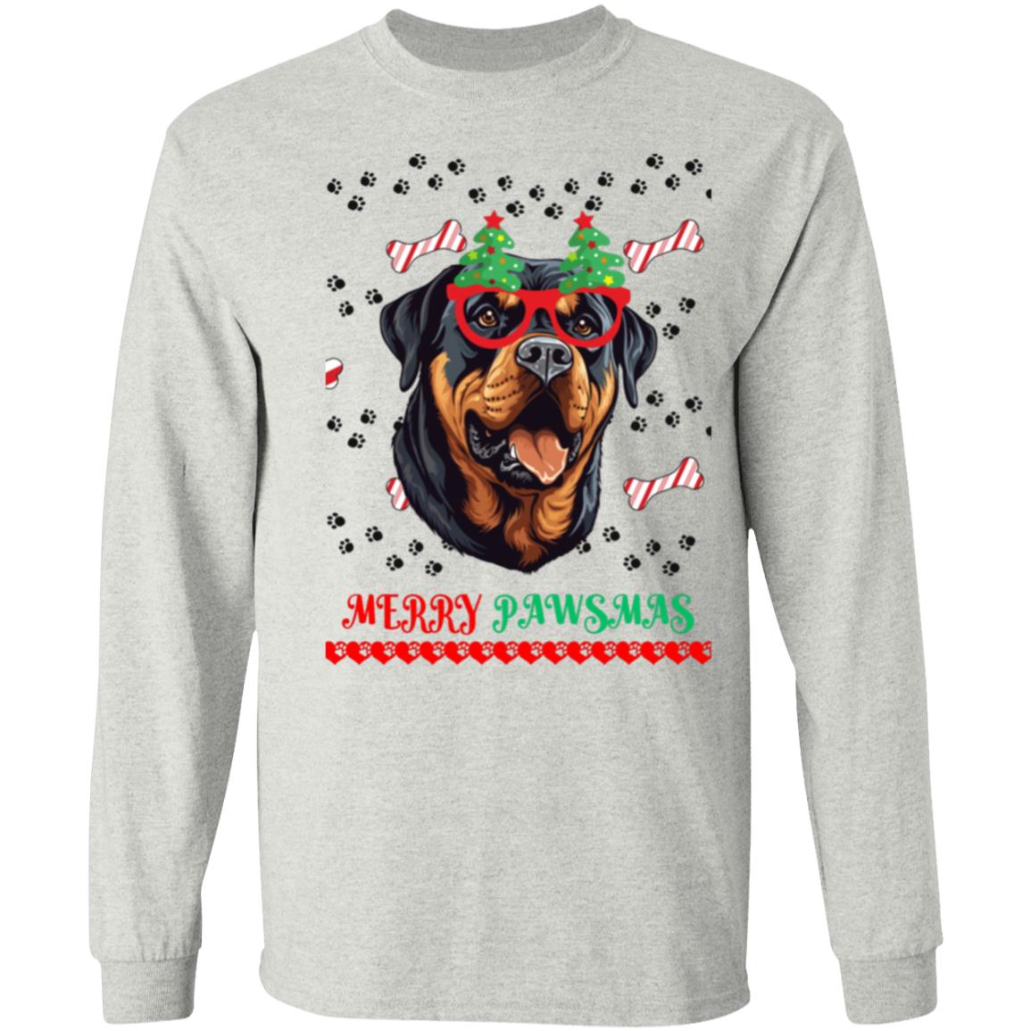 Merry Pawsmas Glasses | Long Sleeve