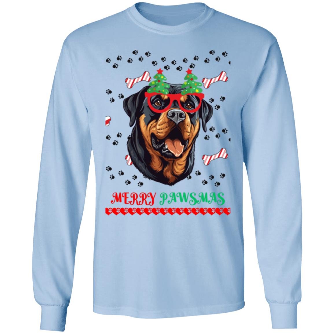 Merry Pawsmas Glasses | Long Sleeve