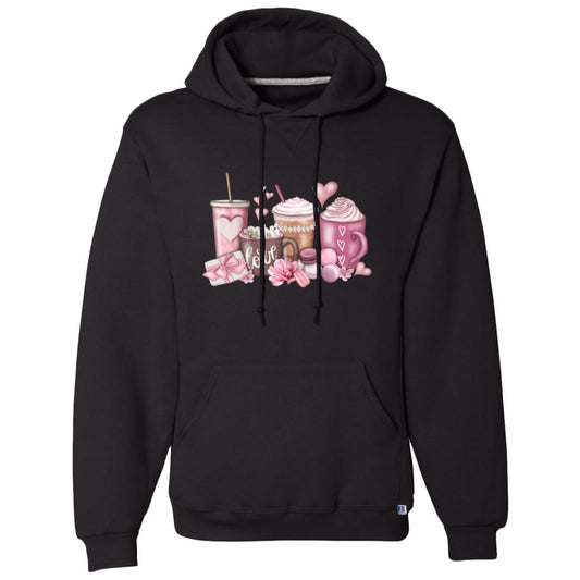 Coffee Hearts | Fleece Pullover Hoodie