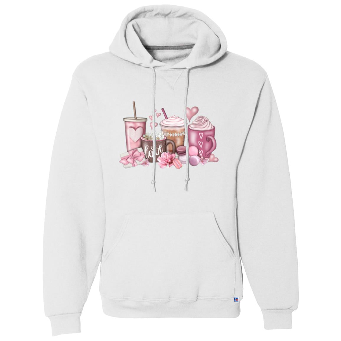 Coffee Hearts | Fleece Pullover Hoodie