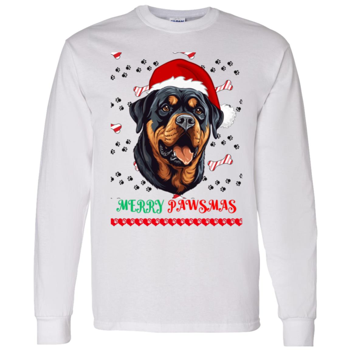 Merry Pawsmas Santa Hat | Long Sleeve