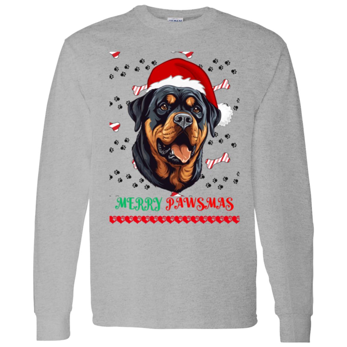 Merry Pawsmas Santa Hat | Long Sleeve