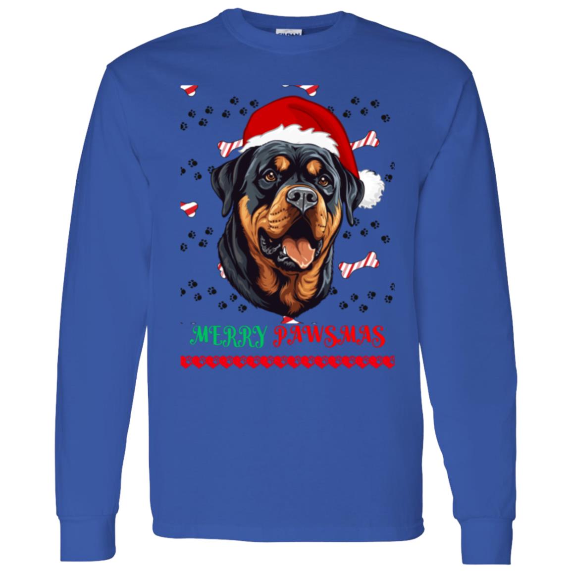 Merry Pawsmas Santa Hat | Long Sleeve