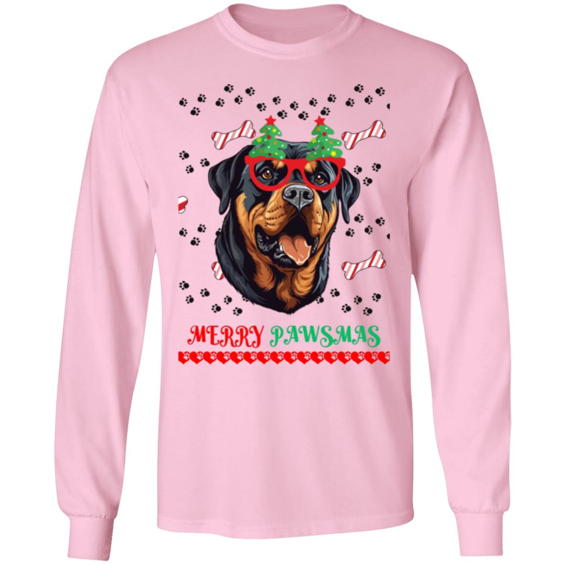 Merry Pawsmas Glasses | Long Sleeve