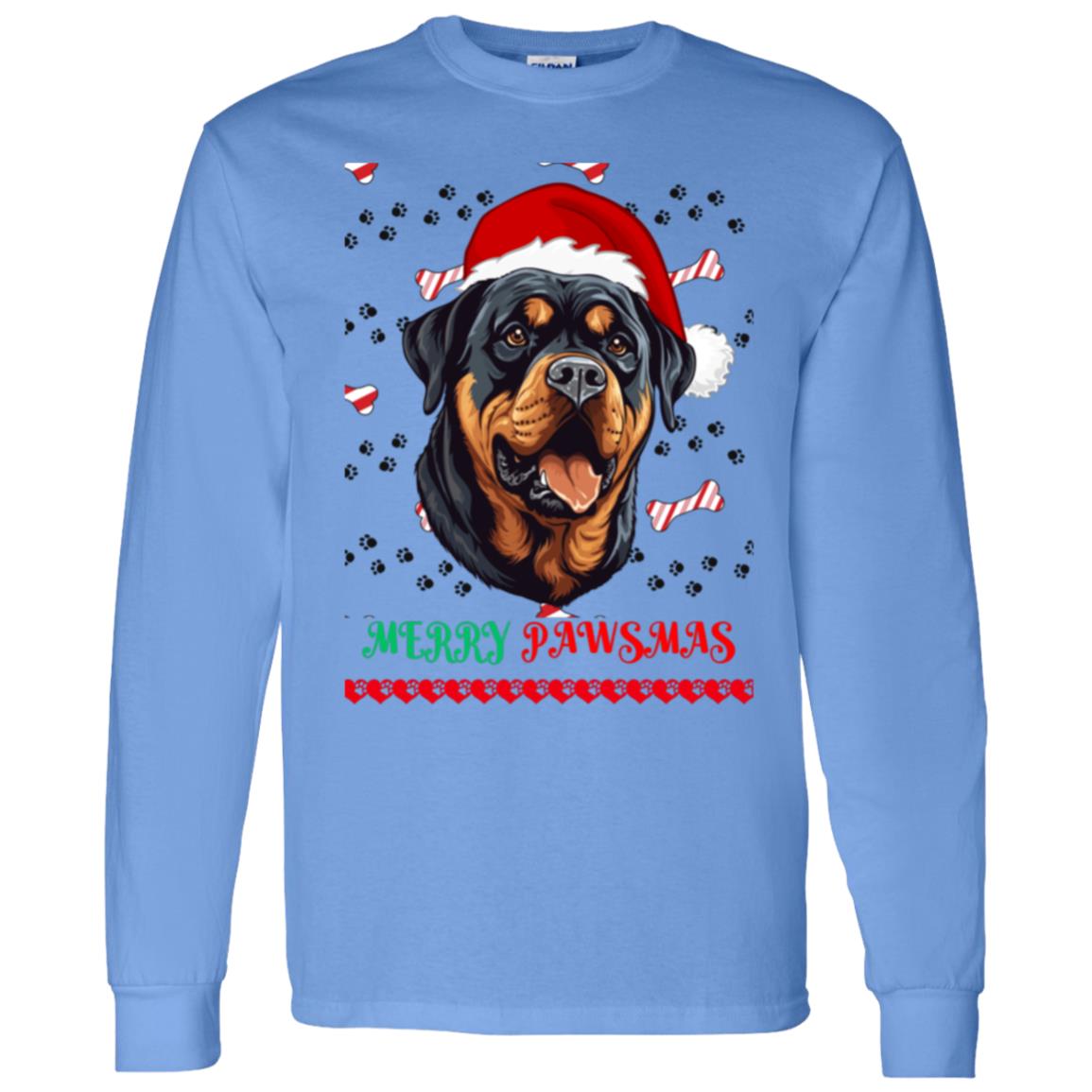 Merry Pawsmas Santa Hat | Long Sleeve