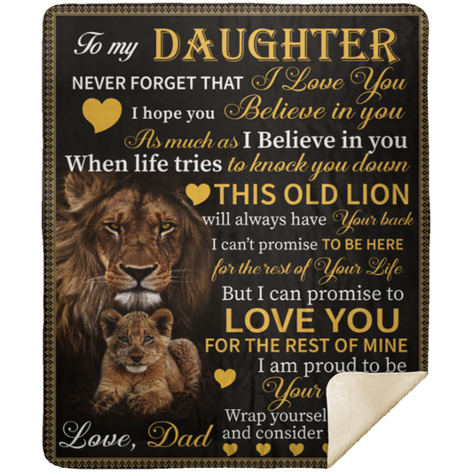 "To My Daughter" From Dad Blanket