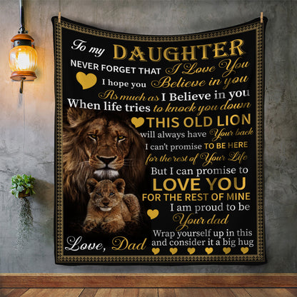 "To My Daughter" From Dad Blanket