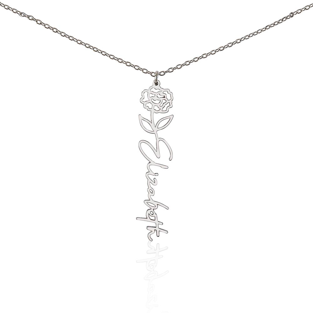 To My Daughter SF | Birth Month Flower Name Necklace (2.7.24)