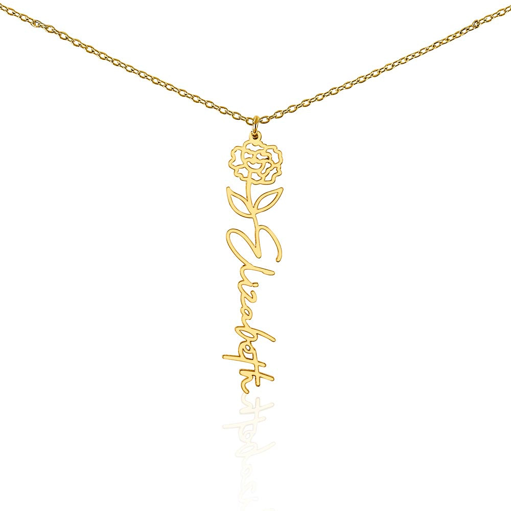 To My Daughter SF | Birth Month Flower Name Necklace (2.7.24)