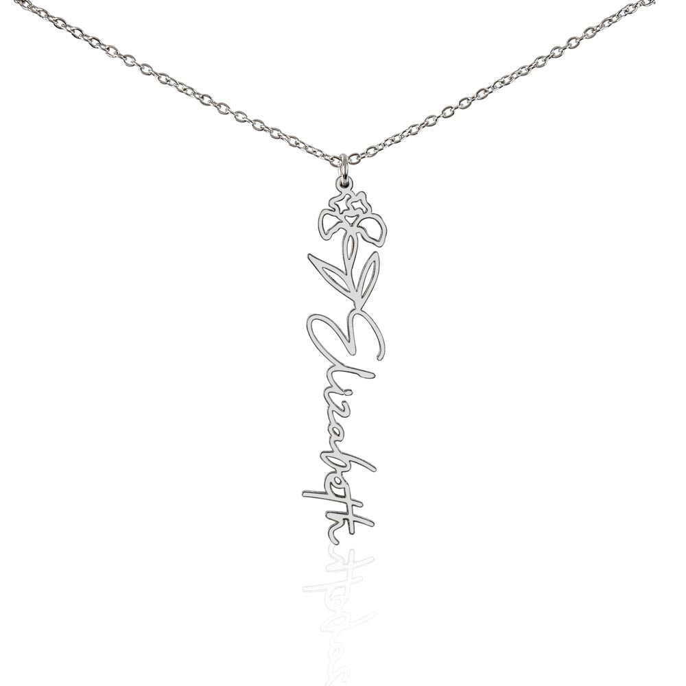 To My Daughter SF | Birth Month Flower Name Necklace (2.7.24)