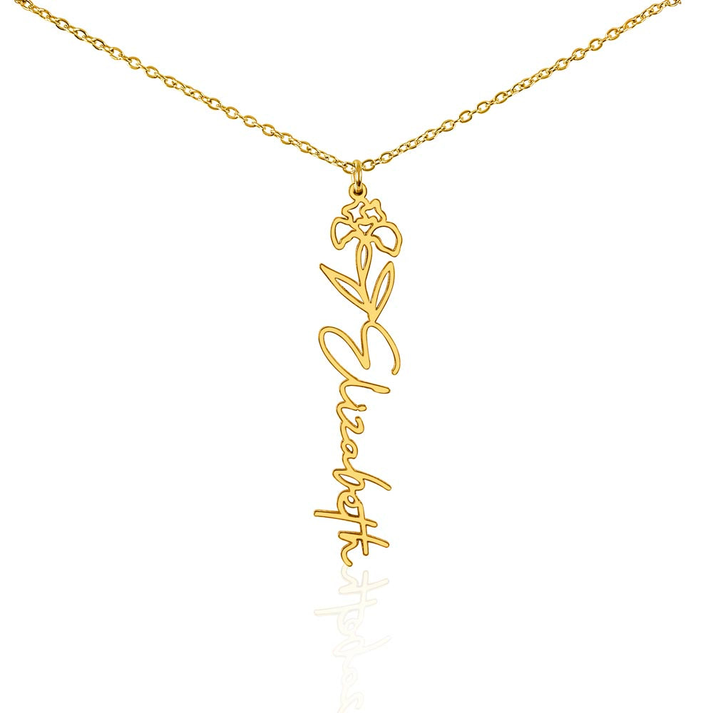 To My Daughter SF | Birth Month Flower Name Necklace (2.7.24)