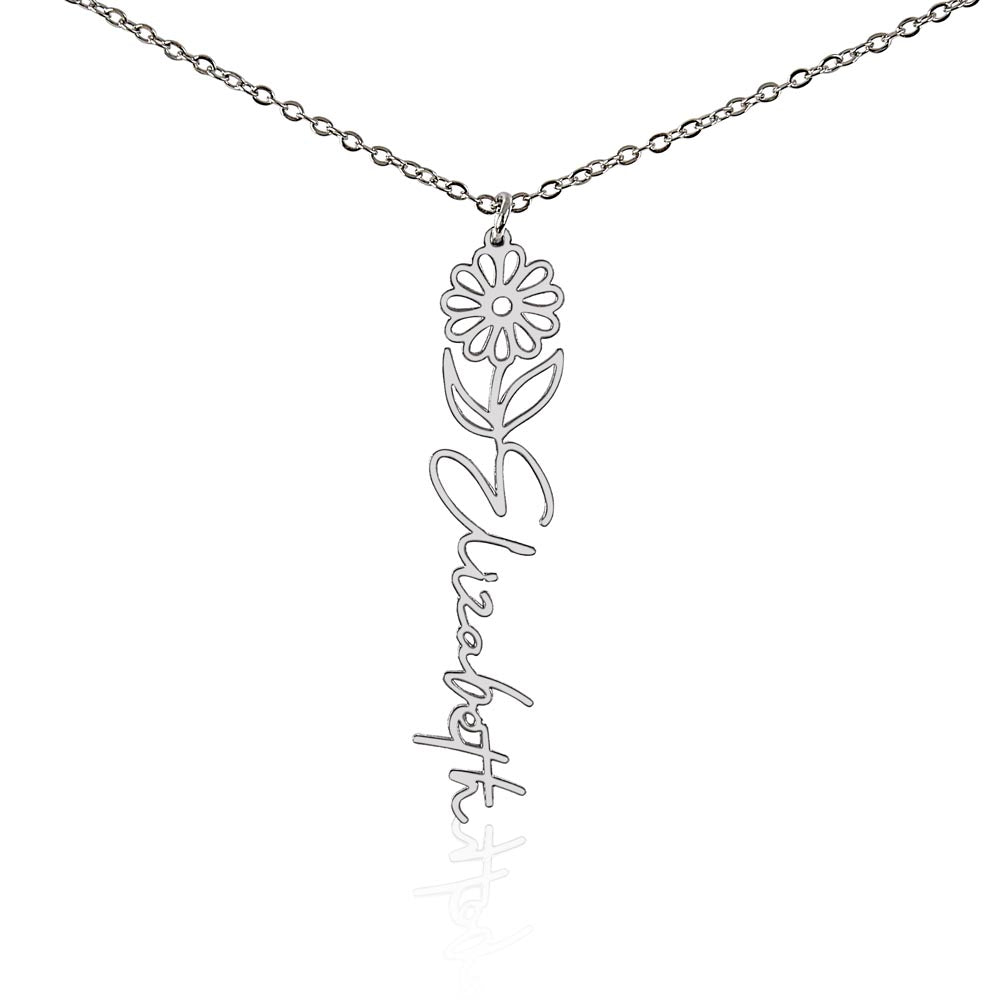 To My Daughter SF | Birth Month Flower Name Necklace (2.7.24)