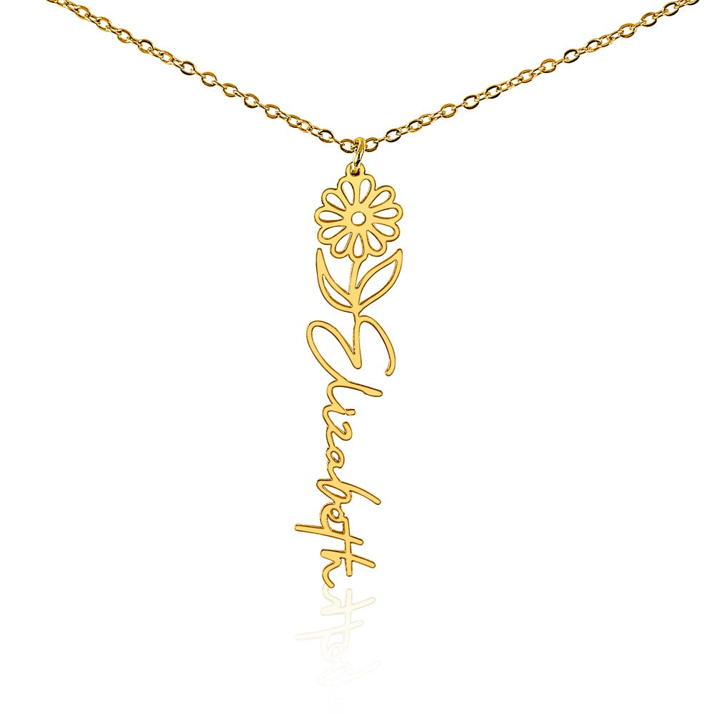 To My Daughter SF | Birth Month Flower Name Necklace (2.7.24)