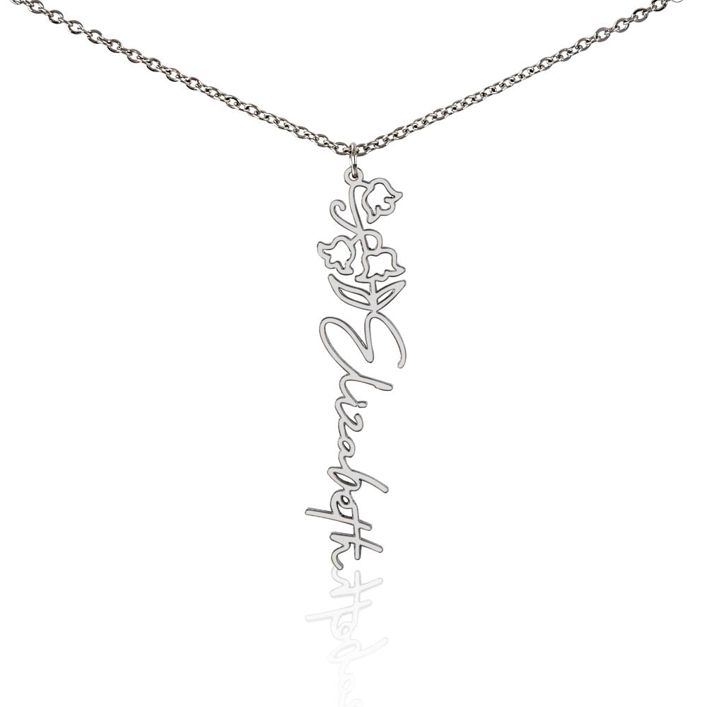 To My Daughter SF | Birth Month Flower Name Necklace (2.7.24)