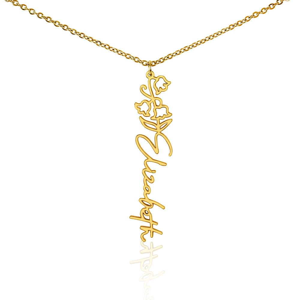 To My Daughter SF | Birth Month Flower Name Necklace (2.7.24)
