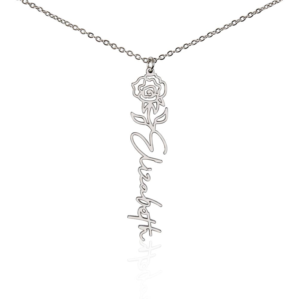 To My Daughter SF | Birth Month Flower Name Necklace (2.7.24)