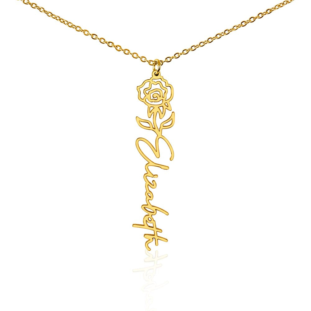 To My Daughter SF | Birth Month Flower Name Necklace (2.7.24)