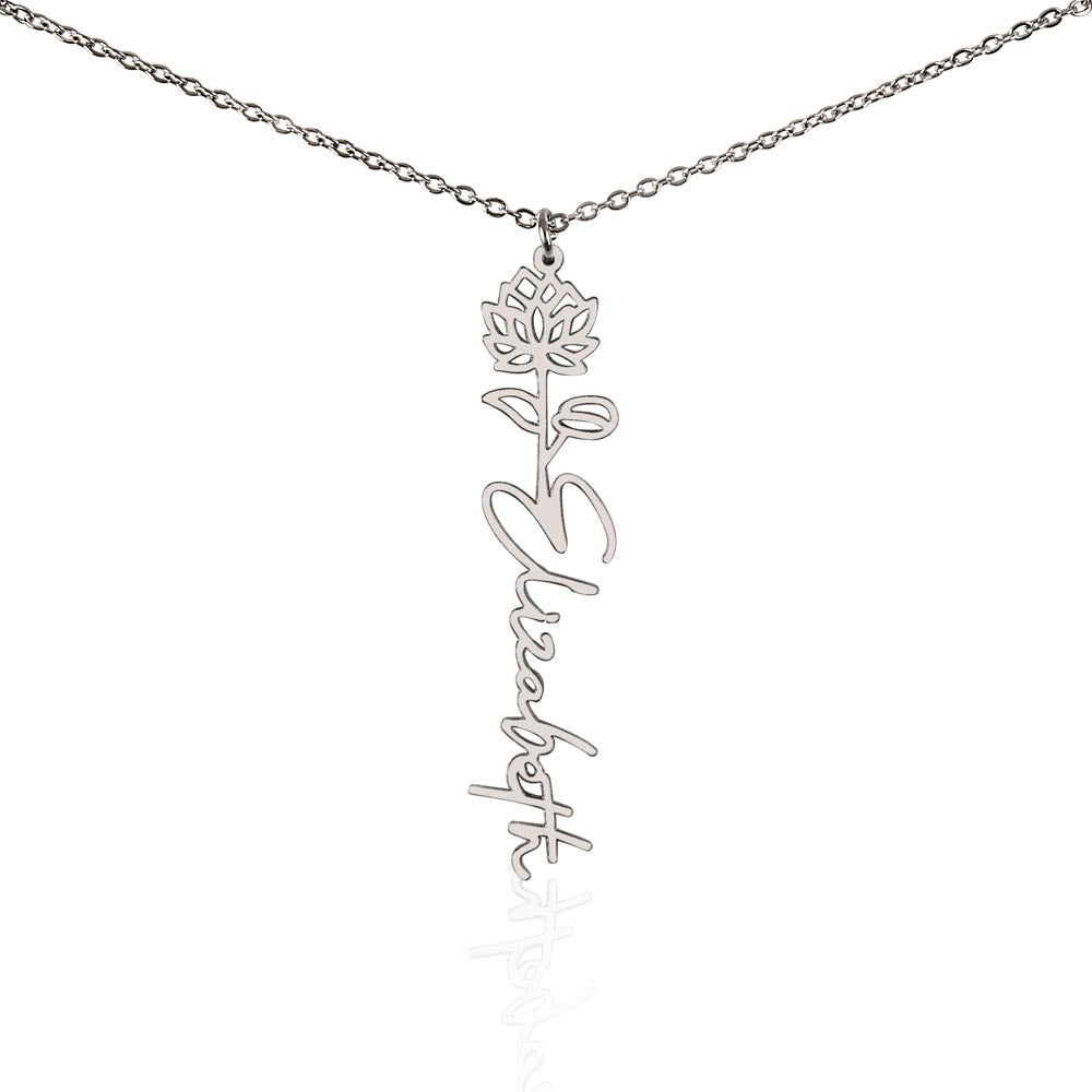 To My Daughter SF | Birth Month Flower Name Necklace (2.7.24)