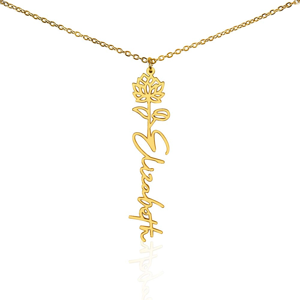 To My Daughter SF | Birth Month Flower Name Necklace (2.7.24)