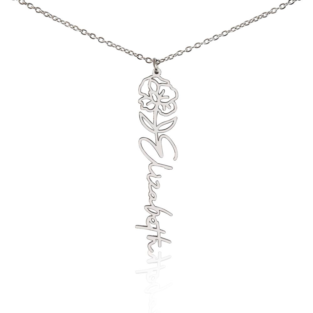 To My Daughter SF | Birth Month Flower Name Necklace (2.7.24)