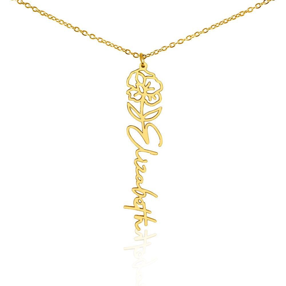 To My Daughter SF | Birth Month Flower Name Necklace (2.7.24)