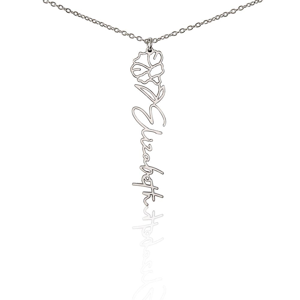 To My Daughter SF | Birth Month Flower Name Necklace (2.7.24)