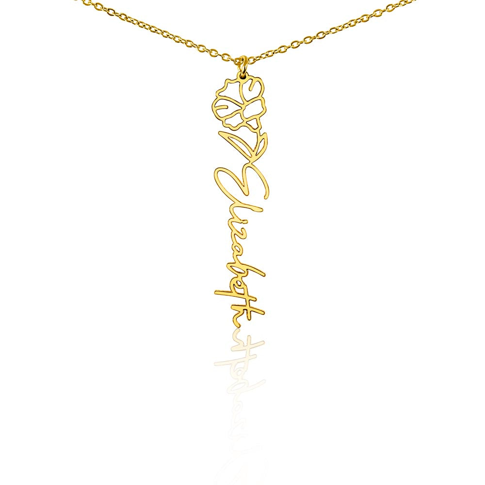 To My Daughter SF | Birth Month Flower Name Necklace (2.7.24)