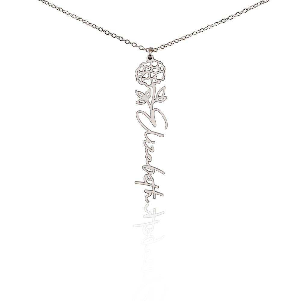 To My Daughter SF | Birth Month Flower Name Necklace (2.7.24)