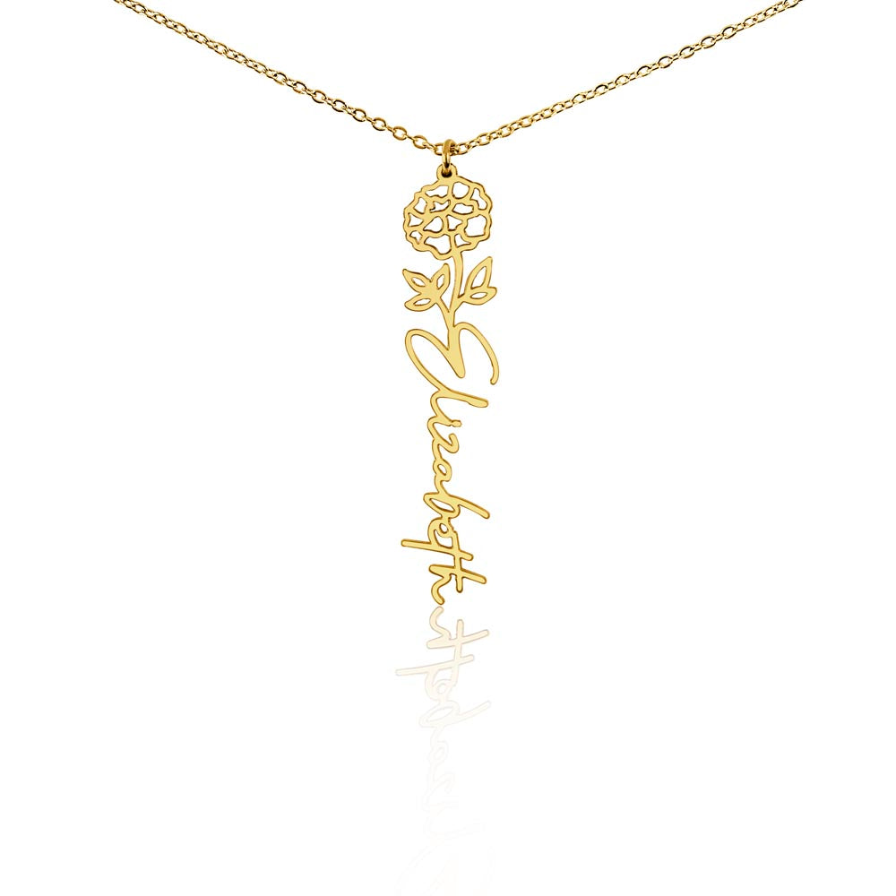 To My Daughter SF | Birth Month Flower Name Necklace (2.7.24)